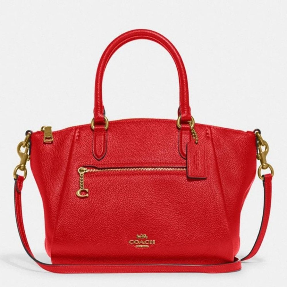 NWT COACH Elise Satchel B4/Red Apple